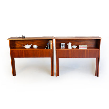 Single Mid-century Headboards with a Shelf