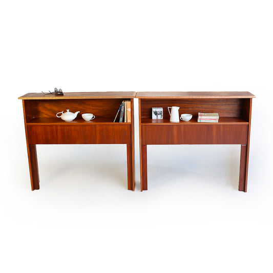 Single Mid-century Headboards with a Shelf