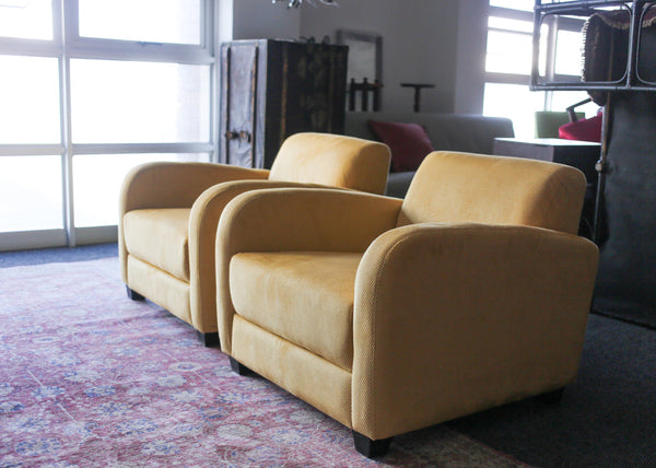 Pair of Art Deco Style armchairs