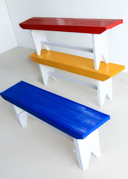 Painted Rustic Benches