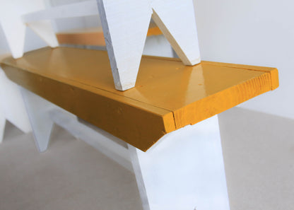 Painted Rustic Benches