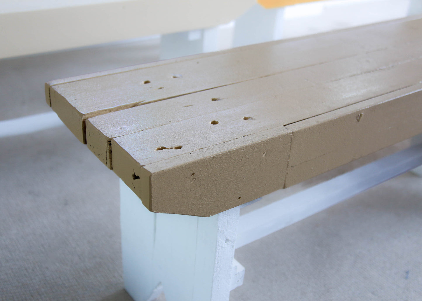 Painted Rustic Benches