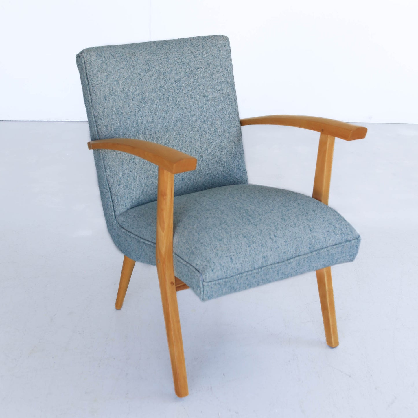 Mid-century Beech Frame Armchairs - priced per chair