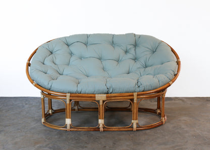 Cane Papasan Loveseat
