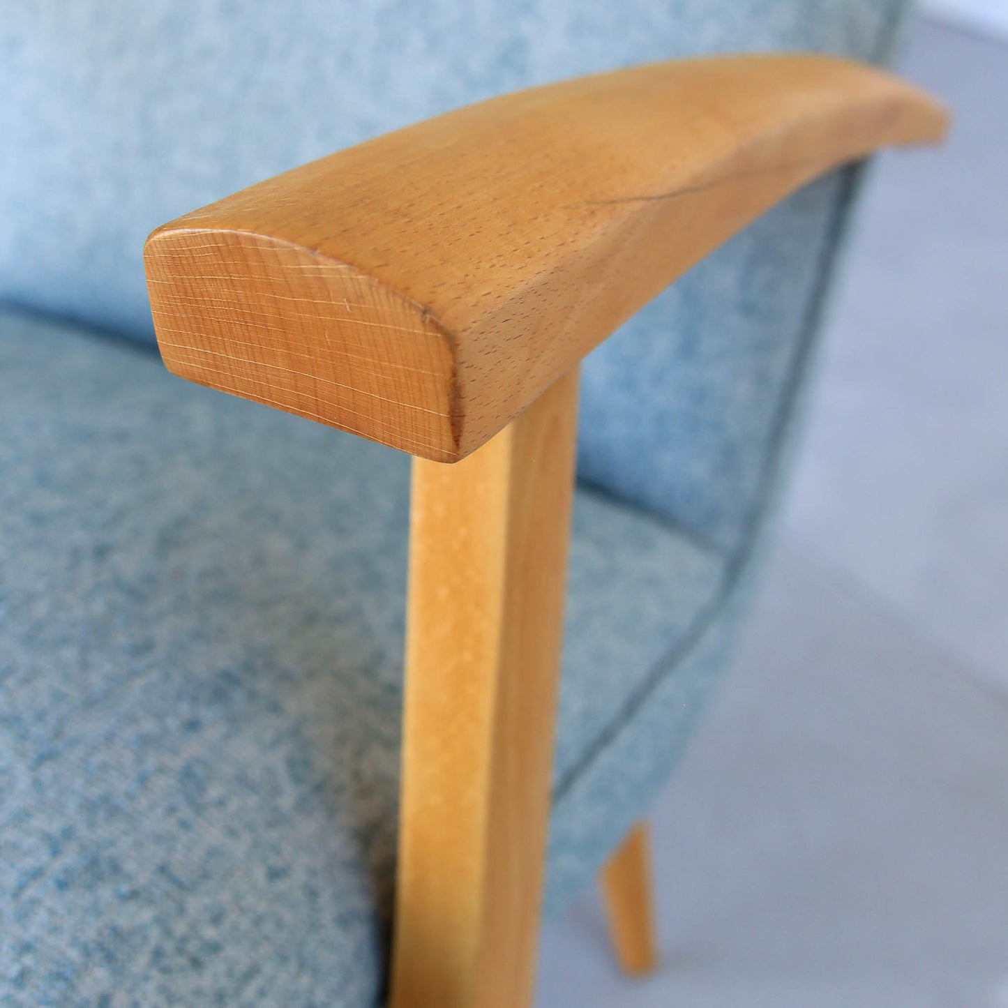 Mid-century Beech Frame Armchairs - priced per chair