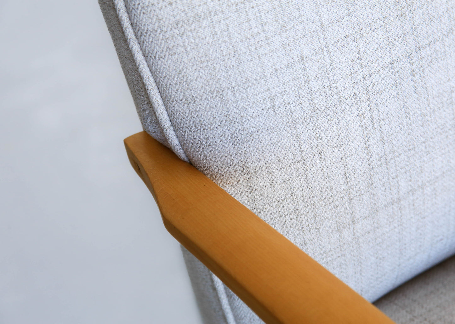 Mid-century Beech Frame Armchairs - priced per chair