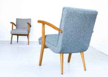 Mid-century Beech Frame Armchairs - priced per chair