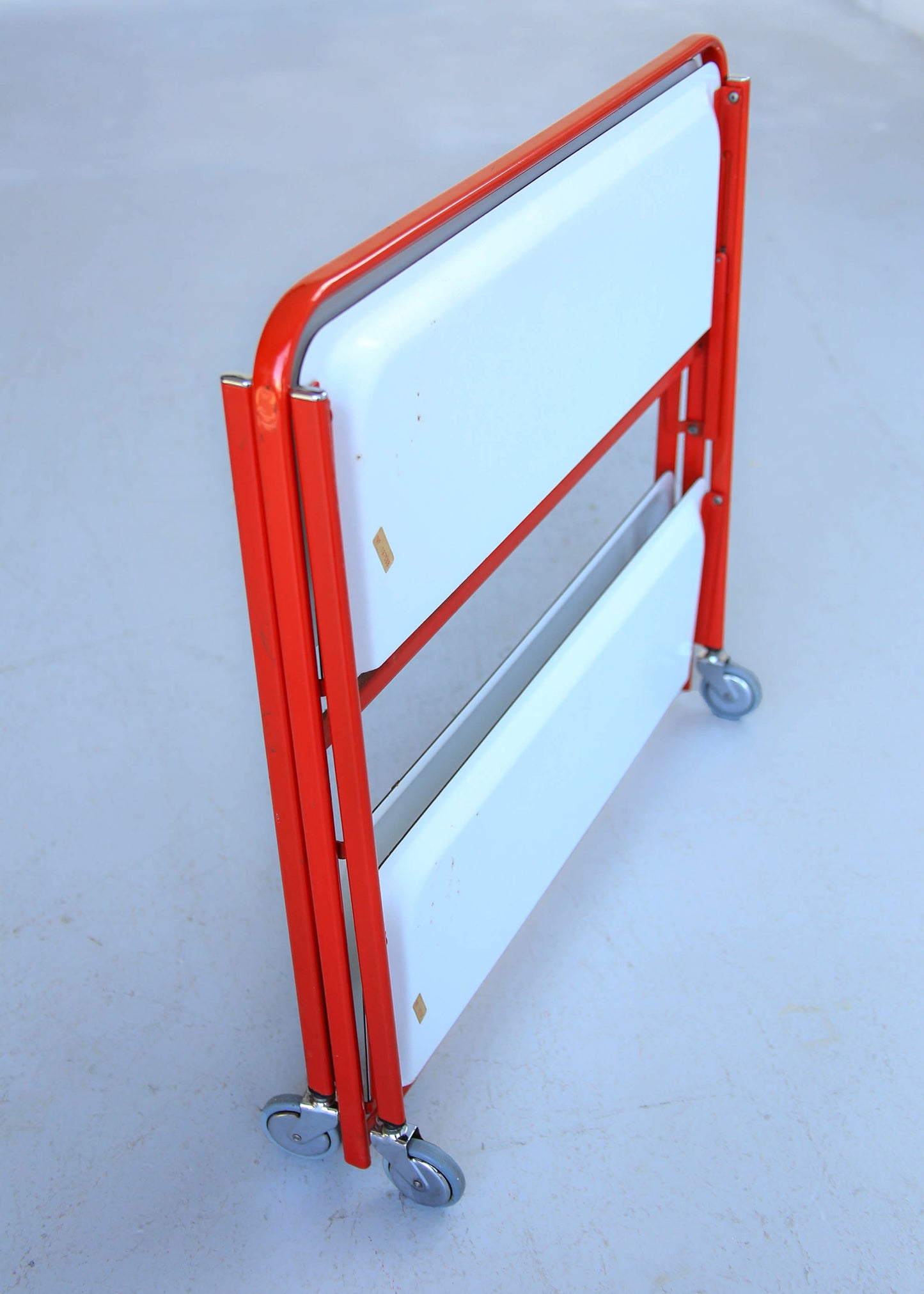Red and White Collapsible Trolley