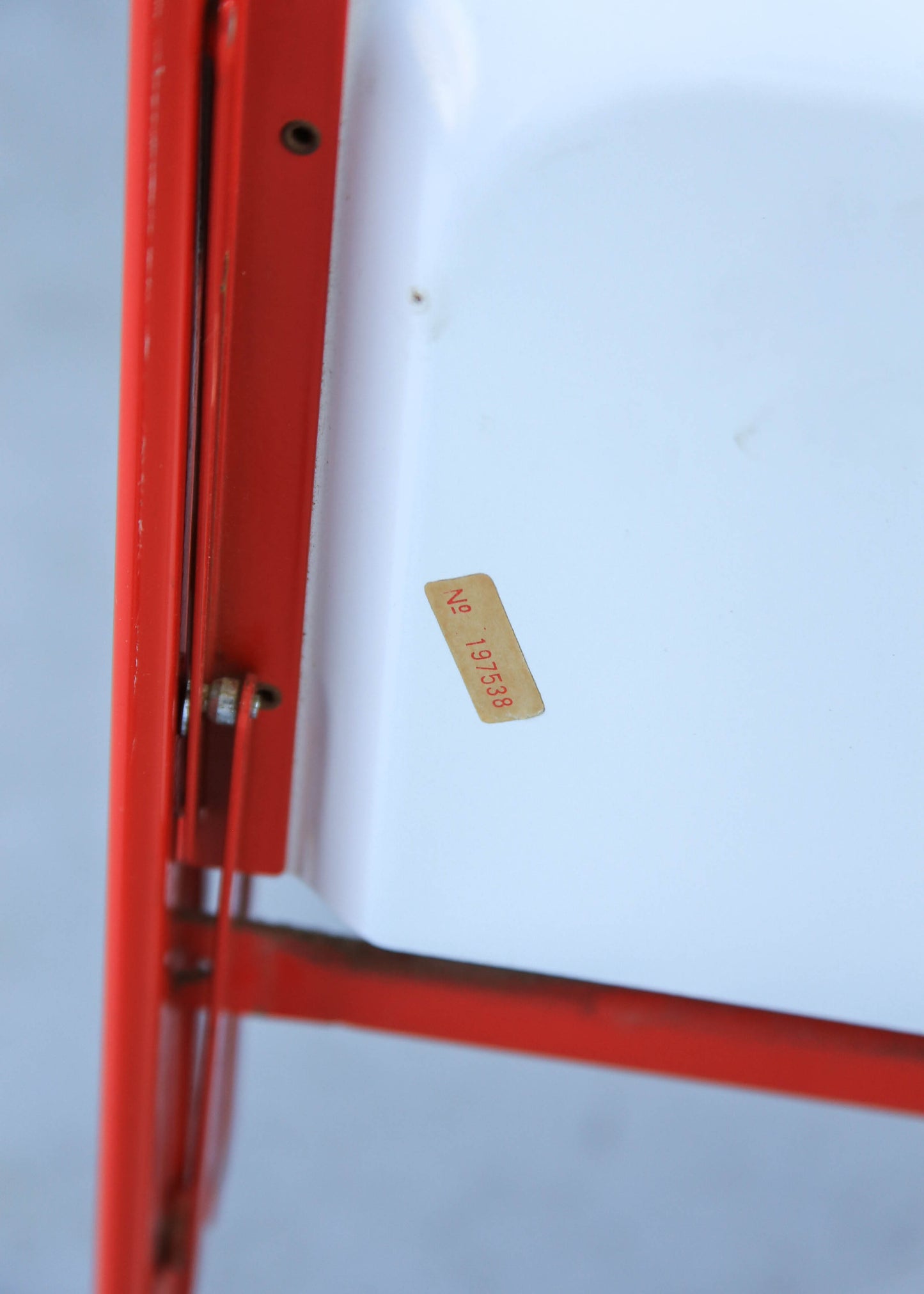 Red and White Collapsible Trolley