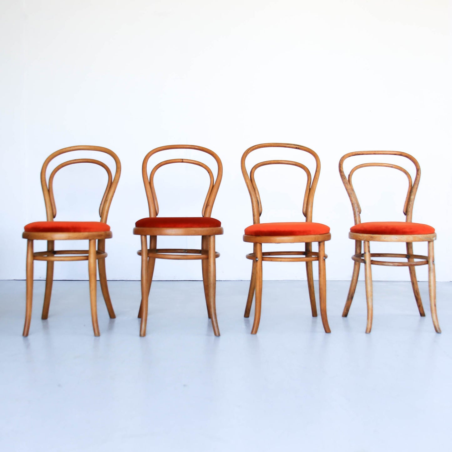 Three pairs of Vintage Bentwood Café Chairs