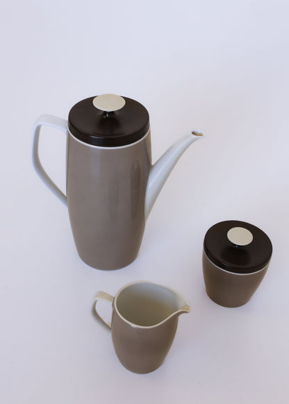 Vintage 21 Piece 'Schonwald' Porcelain Coffee Set from Germany