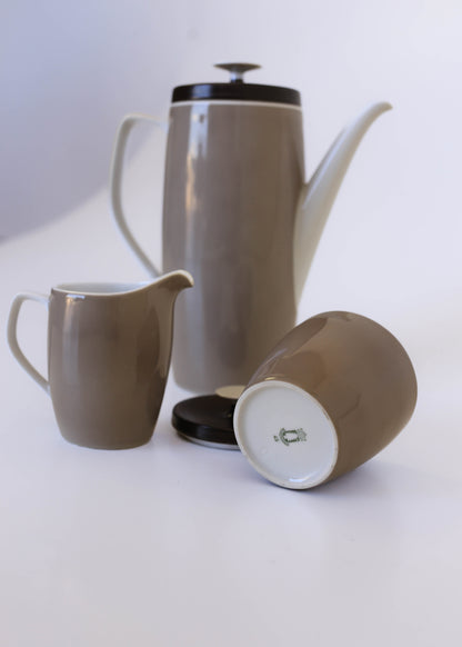 Vintage 21 Piece 'Schonwald' Porcelain Coffee Set from Germany