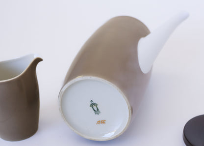 Vintage 21 Piece 'Schonwald' Porcelain Coffee Set from Germany