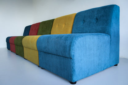 Ten Modular 1970's Slipper Chairs - priced per chair