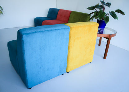 Ten Modular 1970's Slipper Chairs - priced per chair