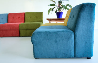 Ten Modular 1970's Slipper Chairs - priced per chair