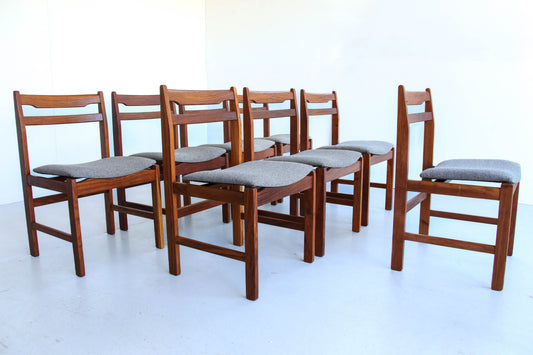 Set of Eight Kiaat Dining Chairs