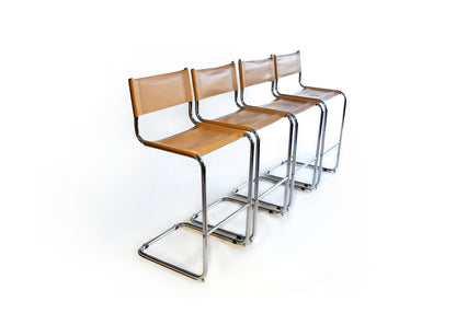 Set of Four Cesca Style Bar Chairs