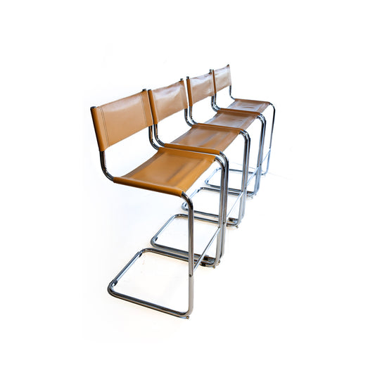 Set of Four Cesca Style Bar Chairs
