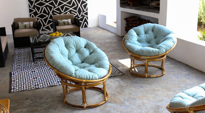 Cane Papasan Loveseat
