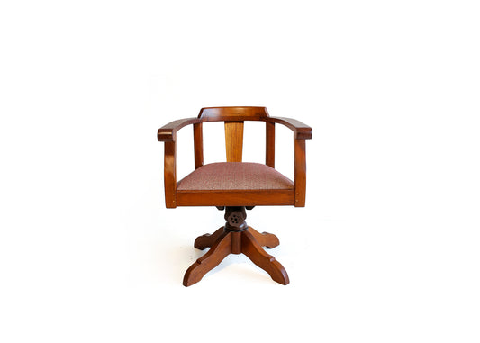 Antique Swivel Captains Chair