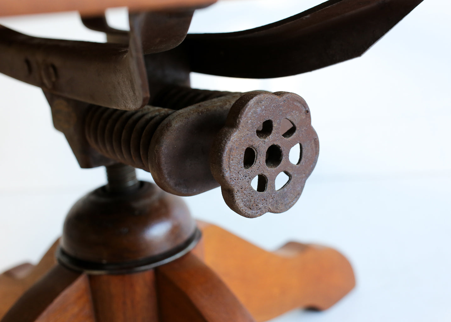 Antique Swivel Captains Chair
