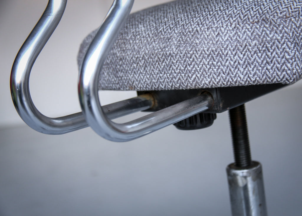 Vintage Typist Chair with Chrome Frame
