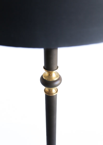 Black and Brass Vintage Floor Lamp