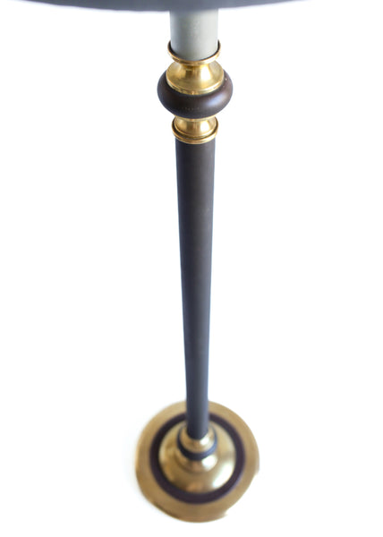 Black and Brass Vintage Floor Lamp