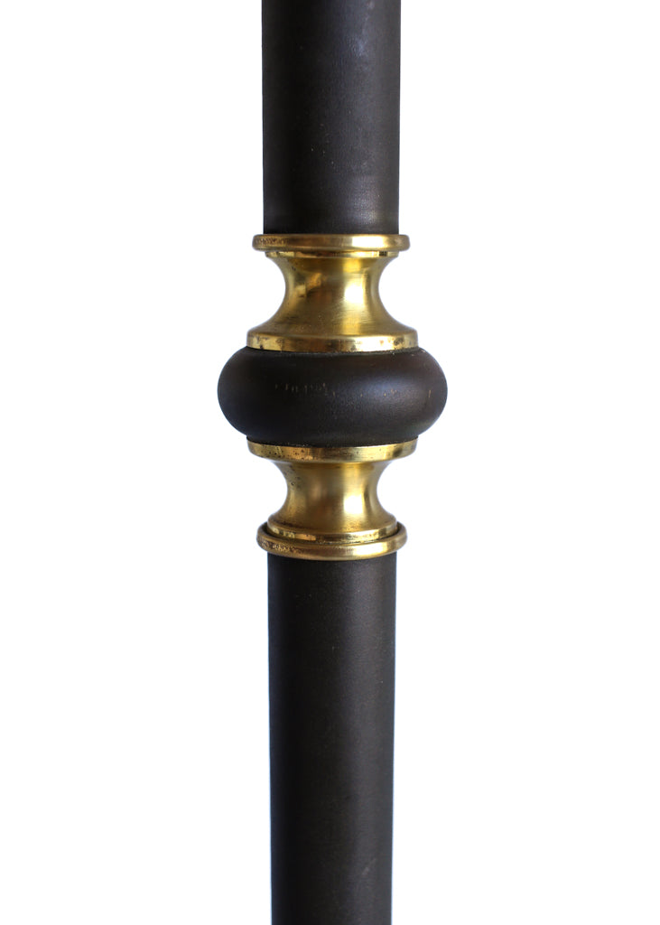 Black and Brass Vintage Floor Lamp