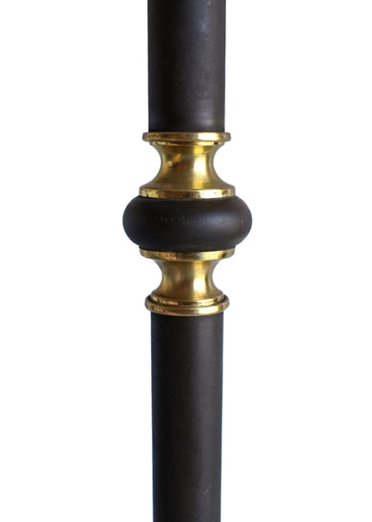 Black and Brass Vintage Floor Lamp