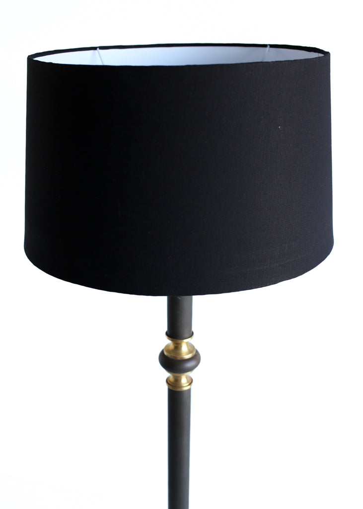 Black and Brass Vintage Floor Lamp