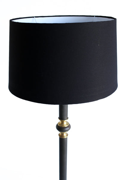 Black and Brass Vintage Floor Lamp