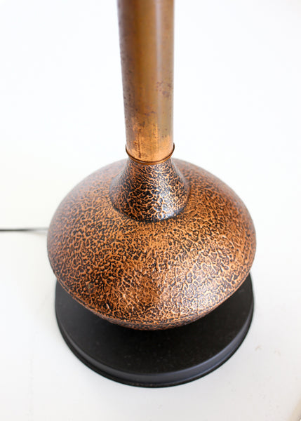 Mid-century Brass and Steel Floor Lamp