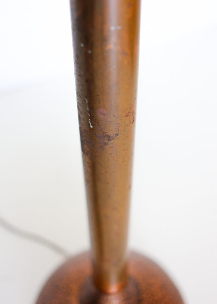 Mid-century Brass and Steel Floor Lamp