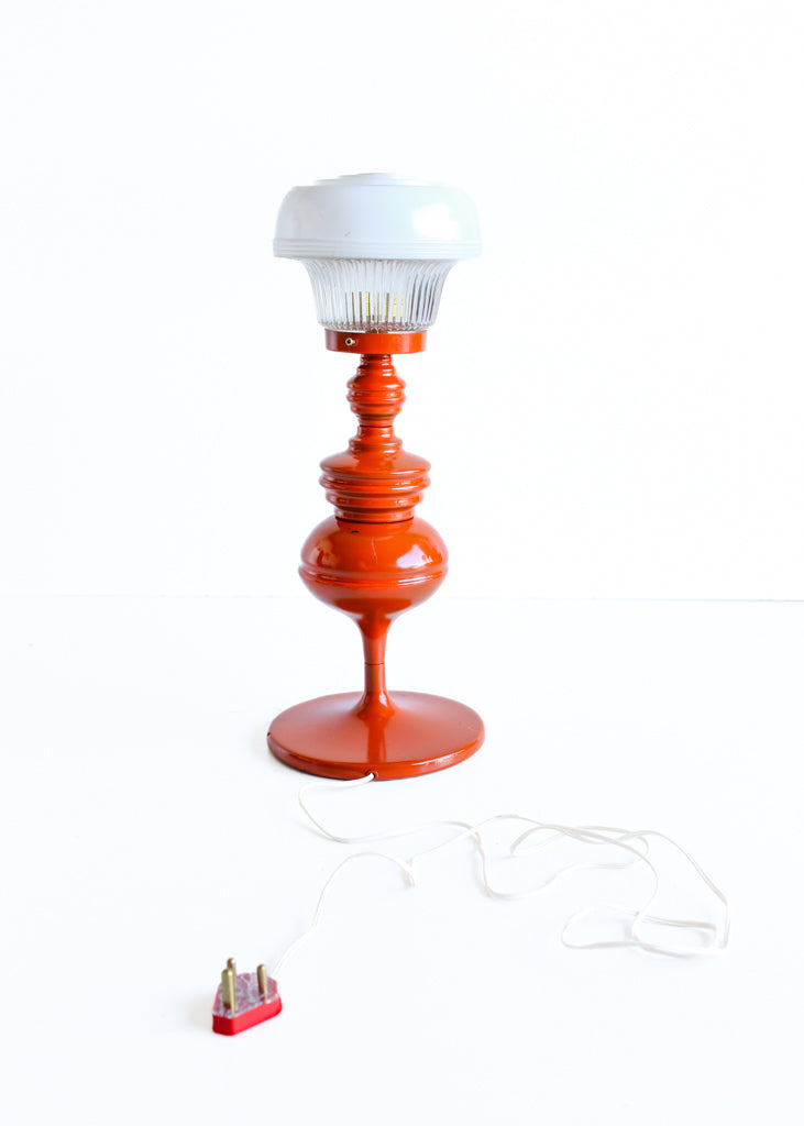 Space Age Orange Table Lamp