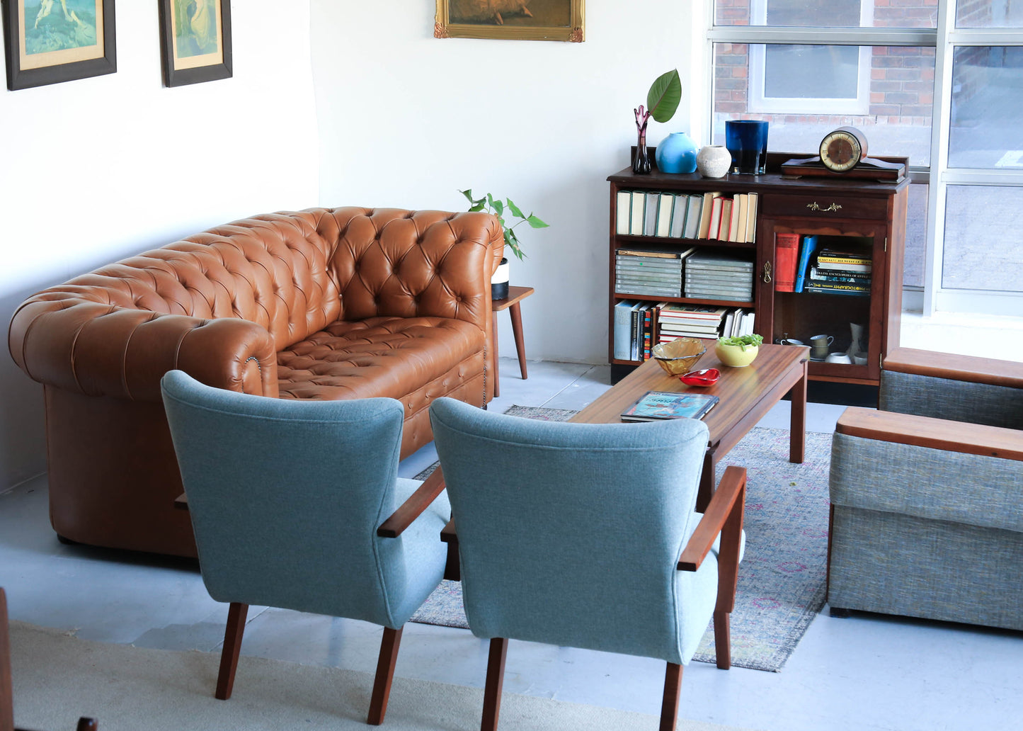 A Pair of Vintage Modern Armchairs