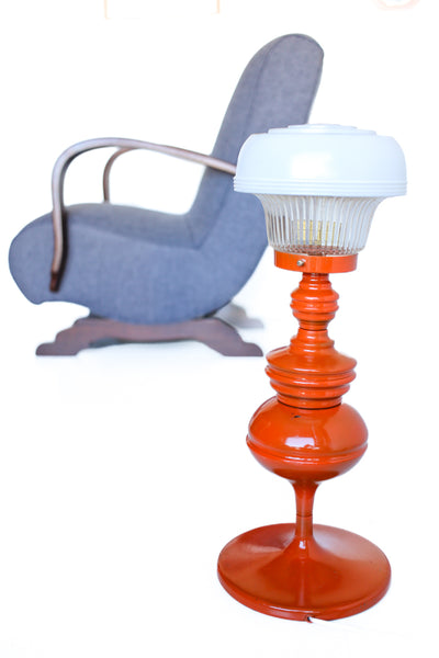 Space Age Orange Table Lamp