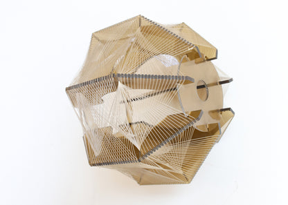 1970s Lucite Pendant Lamp Shade by Paul Secon