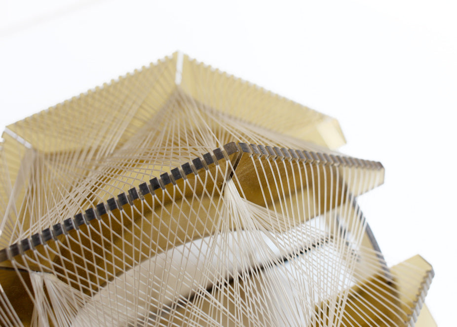 1970s Lucite Pendant Lamp Shade by Paul Secon