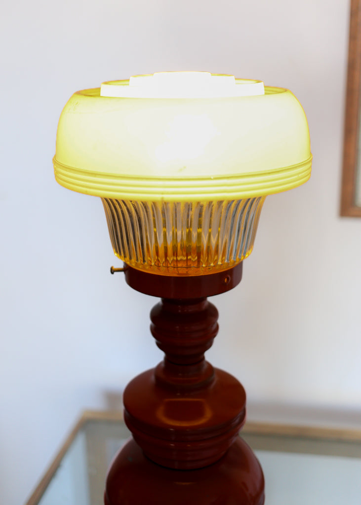 Space Age Orange Table Lamp
