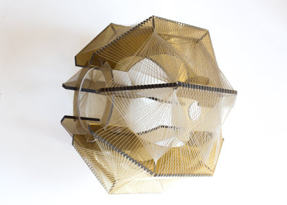 1970s Lucite Pendant Lamp Shade by Paul Secon