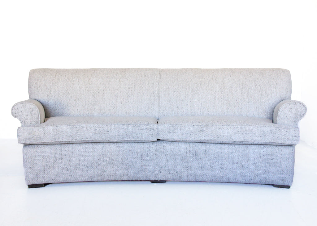 Mid-Century Curved Sofa