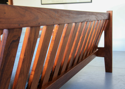 Vintage Kiaat Sofa by John Tabraham for Kallenbach's - Duck Egg Blue