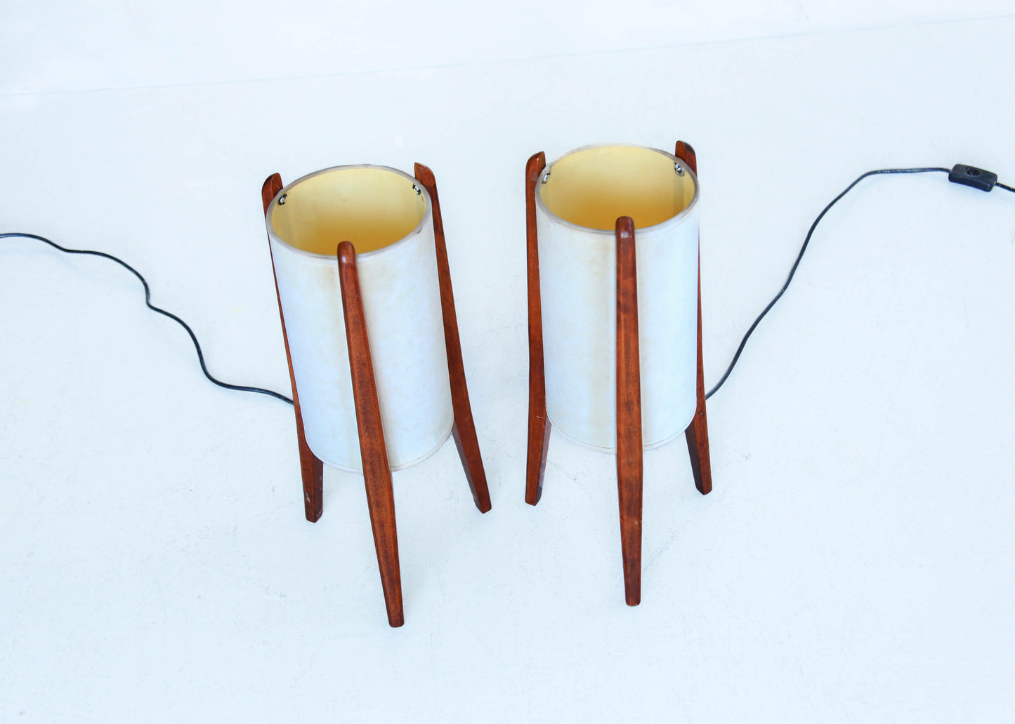 A Pair of MCM Bedside Lamps