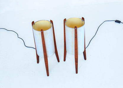 A Pair of MCM Bedside Lamps