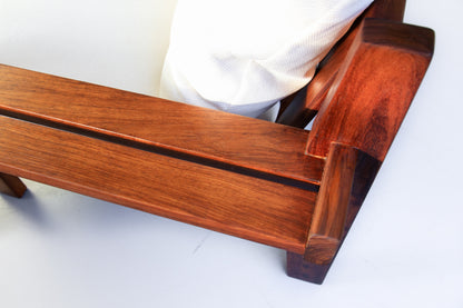Vintage Kiaat Armchair by John Tabraham for Kallenbach's - Off-White