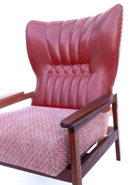 Unusual Vintage Wingback