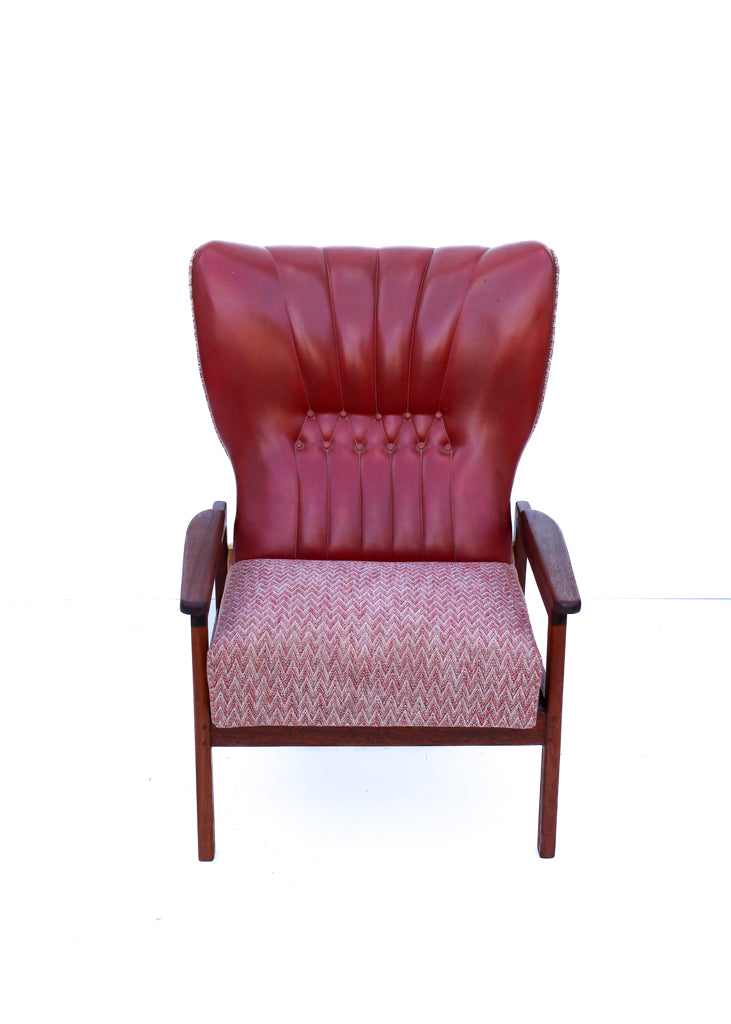 Unusual Vintage Wingback