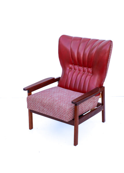 Unusual Vintage Wingback